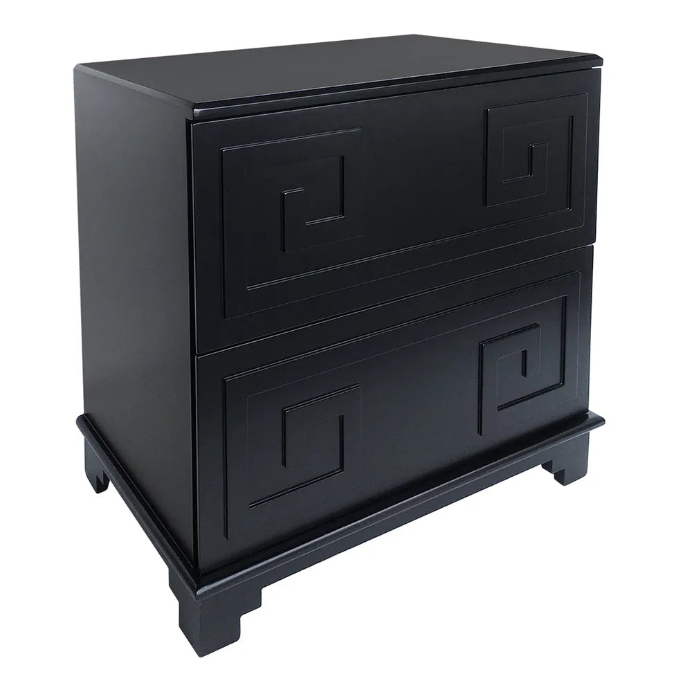 Athena Bedside Table in Black