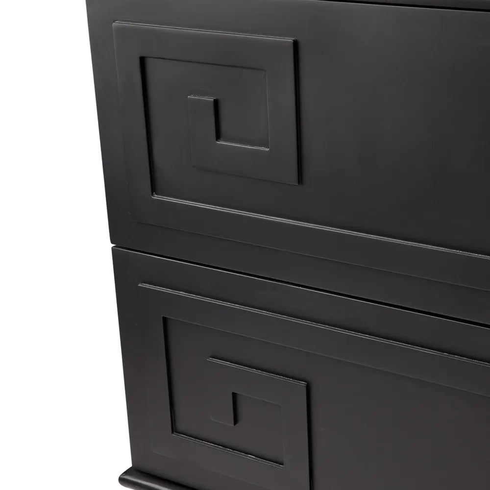 Athena Bedside Table in Black