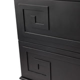 Athena Bedside Table in Black