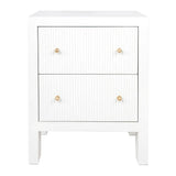 Aspen Small Bedside Table in White