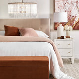 Aspen Small Bedside Table in White