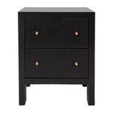 Aspen Small Bedside Table in Black