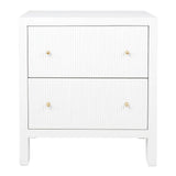 Aspen Large Bedside Table in White