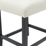 Set of 2 Maya Kitchen Stools in Soft Cream