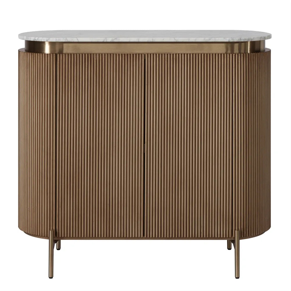 St Clair Two Door Cabinet in Antique Gold
