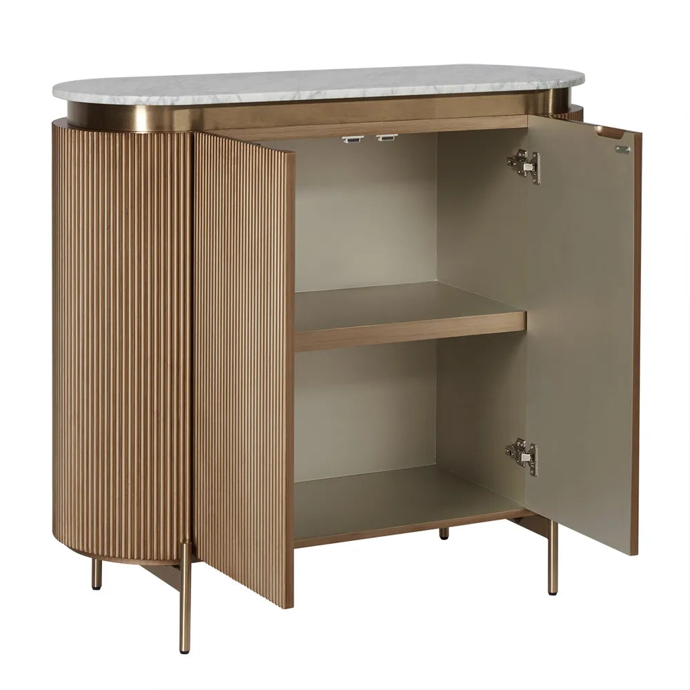 St Clair Two Door Cabinet in Antique Gold