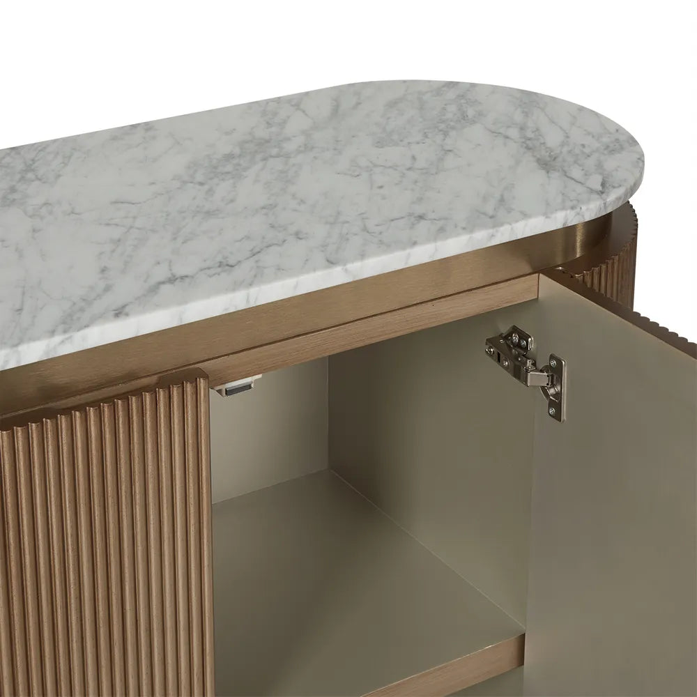 St Clair Two Door Cabinet in Antique Gold