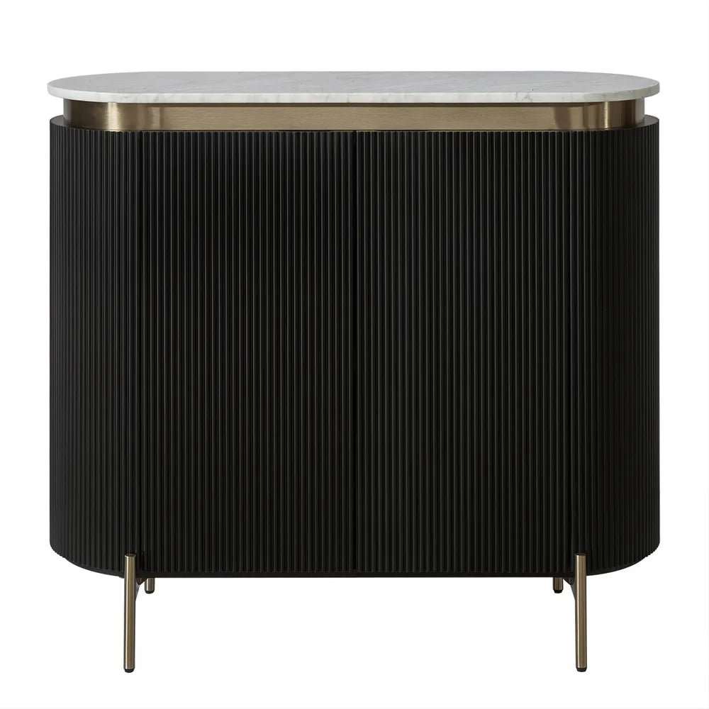 St Clair Two Door Cabinet in Black