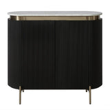 St Clair Two Door Cabinet in Black
