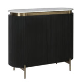 St Clair Two Door Cabinet in Black