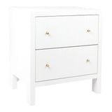 Aspen Large Bedside Table in White