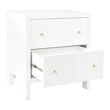 Aspen Large Bedside Table in White