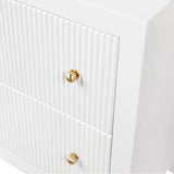 Aspen Large Bedside Table in White