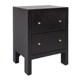 Aspen Small Bedside Table in Black