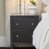 Aspen Small Bedside Table in Black