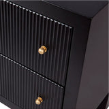Aspen Small Bedside Table in Black