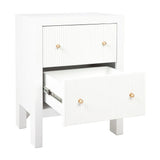 Aspen Small Bedside Table in White