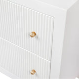 Aspen Small Bedside Table in White