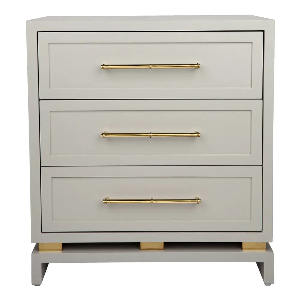 Mason Bedside Table in Grey