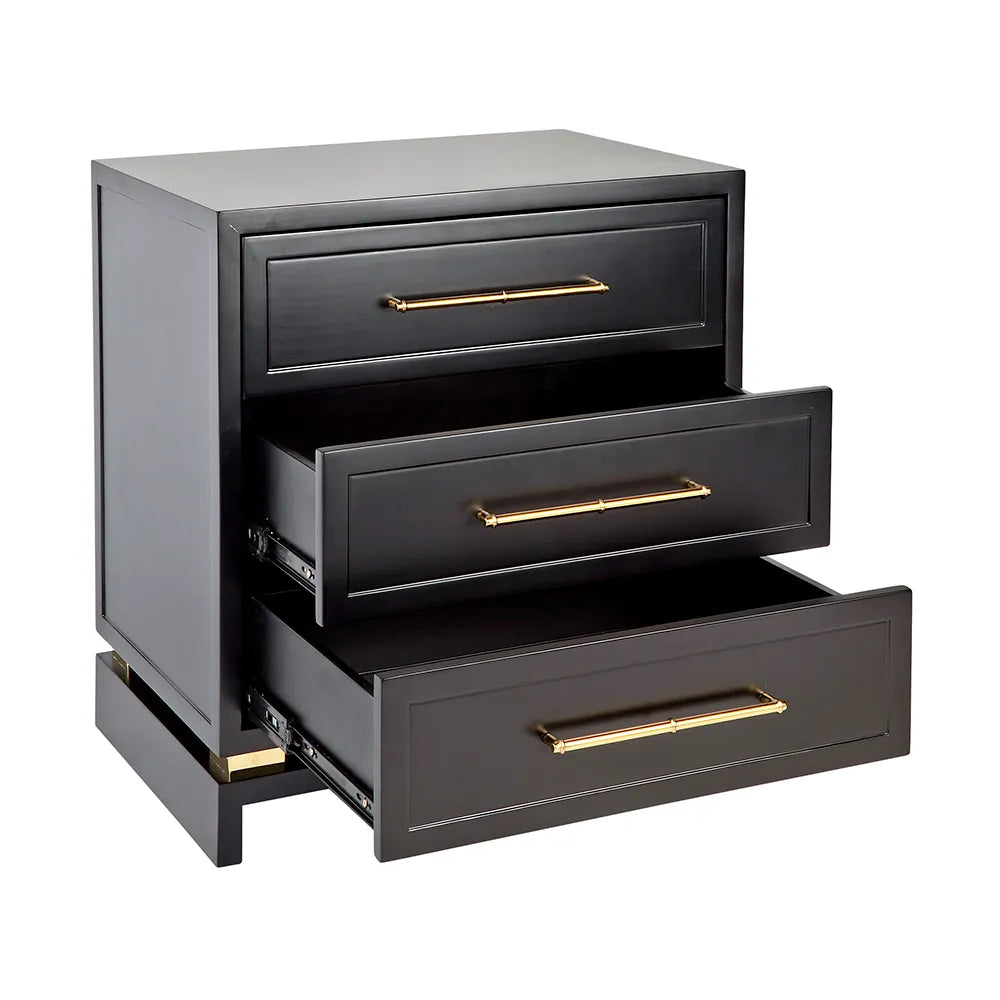 Mason Bedside Table in Black