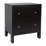 Aspen Large Bedside Table in Black