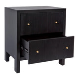 Aspen Large Bedside Table in Black