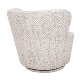 Bennett Swivel Armchair in Oyster Jacquard
