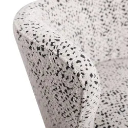 Bennett Swivel Armchair in Charcoal Jacquard