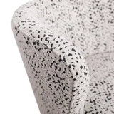 Bennett Swivel Armchair in Charcoal Jacquard