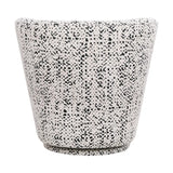 Bennett Swivel Armchair in Charcoal Jacquard