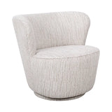 Bennett Swivel Armchair in Ivory Weave