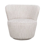 Bennett Swivel Armchair in Ivory Weave