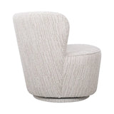 Bennett Swivel Armchair in Ivory Weave