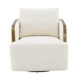 Langley Swivel Armchair in Ivory
