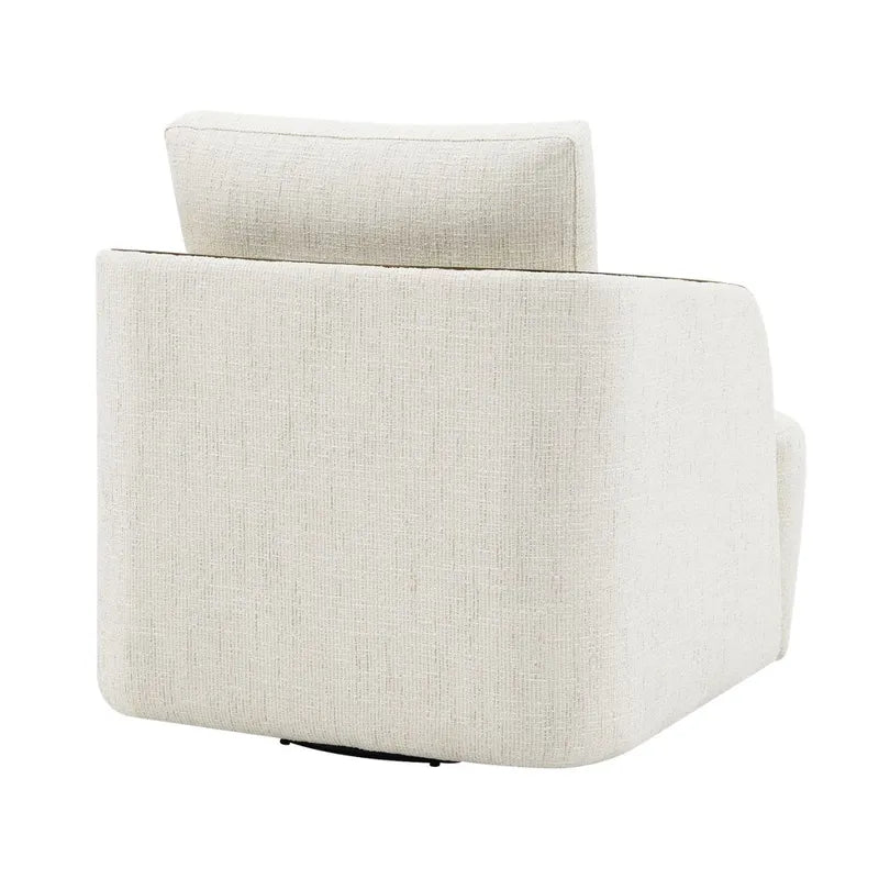 Langley Swivel Armchair in Ivory