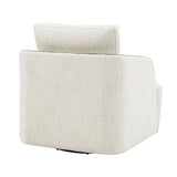 Langley Swivel Armchair in Ivory