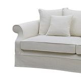 Lexington Three Seater Sofa In Classic Ivory