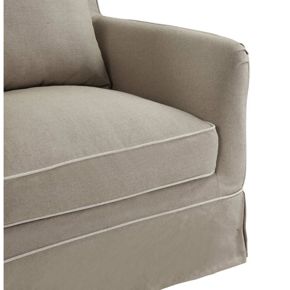 Avondale Armchair In Natural with Piping