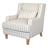Newport Armchair In Natural Stripe
