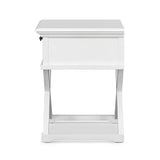 Ex Display Long Island Cross Leg Side Table In White