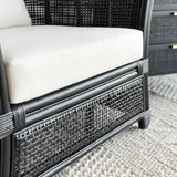 Bahamas Rattan Armchair in Black