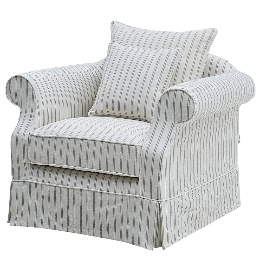 Lexington Armchair In Stone Stripe