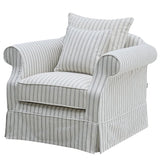 Lexington Armchair In Stone Stripe