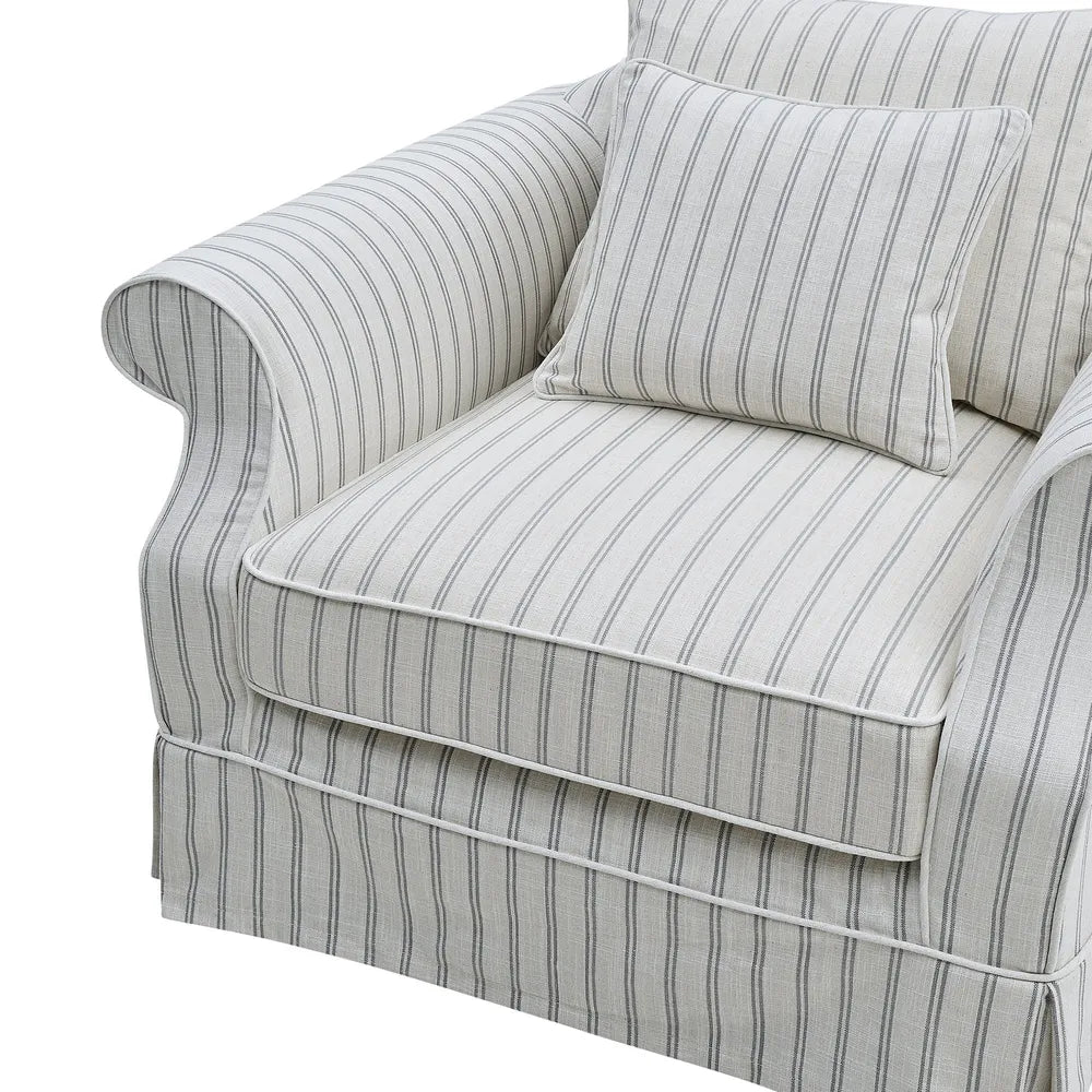 Lexington Armchair In Stone Stripe