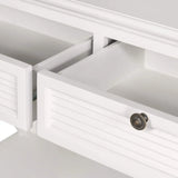 Long Island Two Drawer Console Table In White