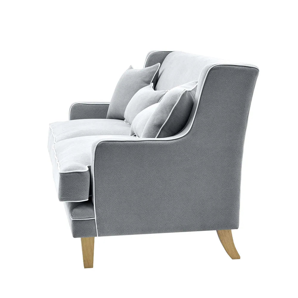 Newport Three Seater Sofa In Classic Grey