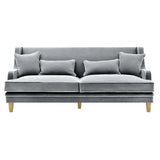 Newport Three Seater Sofa In Classic Grey