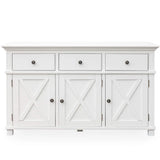 Newport Three Door Buffet In White