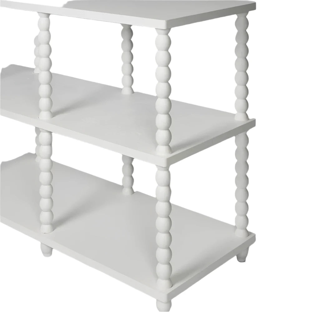 White Bobbin Console Table