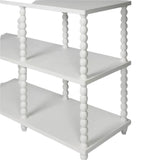 White Bobbin Console Table